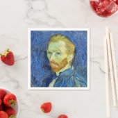 Serviette En Papier Vincent van Gogh - Autoportrait avec Palette (En situation)