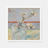 Serviette En Papier Vincent van Gogh - Branche d'amandes en verre (Devant)