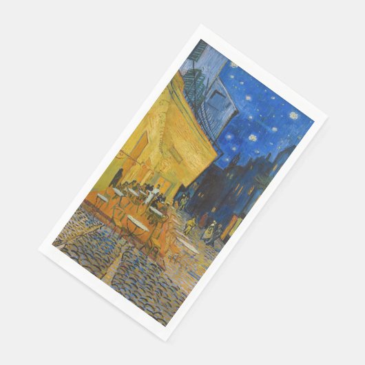 Serviette En Papier Vincent van Gogh - Café Terrasse en soirée (Coin)