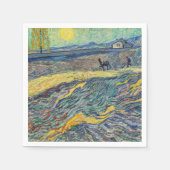 Serviette En Papier Vincent van Gogh - Champ avec des agriculteurs lab (Devant)