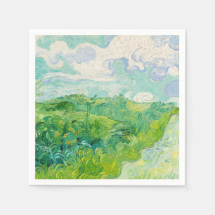 Serviette En Papier Vincent van Gogh - Champ de blé vert, Auvers