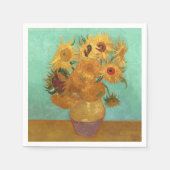 Serviette En Papier Vincent Van Gogh Douze Tournesols Dans Un Vase (Devant)