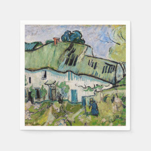 Serviette En Papier Vincent van Gogh - Ferme avec deux personnages