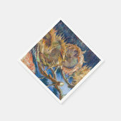 Serviette En Papier Vincent van Gogh - Fleurs de soleil coupées en qua (Coin)