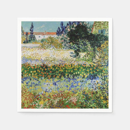 Serviette En Papier Vincent van Gogh - Flower Garden (Devant)