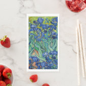 Serviette En Papier Vincent Van Gogh - Irises (En situation)