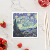 Serviette En Papier Vincent Van Gogh La Nuit étoilée (En situation)