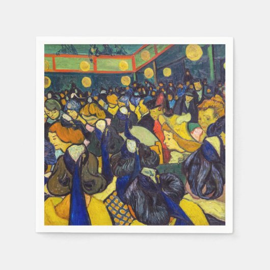 Serviette En Papier Vincent van Gogh - La salle de bal à Arles (Devant)