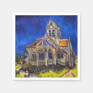 Serviette En Papier Vincent van Gogh - L'église d'Auvers-sur-Oise