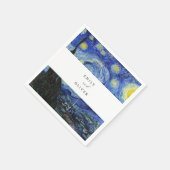 Serviette En Papier Vincent Van Gogh Mariage de nuit Starry (Coin)