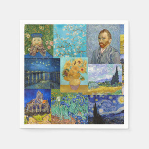 Serviette En Papier Vincent Van Gogh - Masterpieces Patchwork