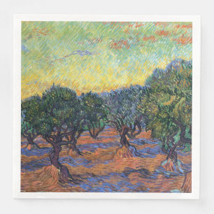Serviette En Papier Vincent Van Gogh Olive Grove Impressionnisme Art