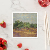 Serviette En Papier Vincent van Gogh - Olive Trees (En situation)