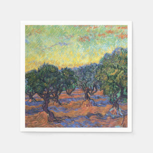 Serviette En Papier Vincent Van Gogh Oliveraie Impressionnisme Art