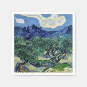 Serviette En Papier Vincent van Gogh - Oliviers avec les Alpilles