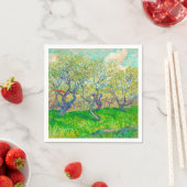 Serviette En Papier Vincent van Gogh Orchard à Blossom (En situation)