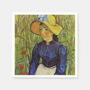 Serviette En Papier Vincent van Gogh - Paysanne au chapeau de paille