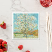 Serviette En Papier Vincent van Gogh - Poche rose en fleurs (En situation)
