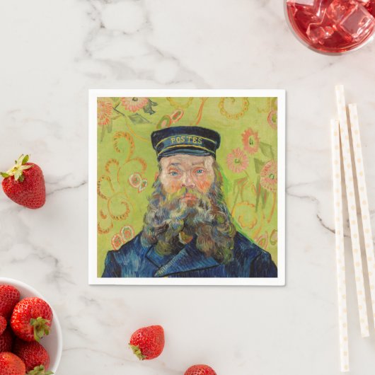 Serviette En Papier Vincent Van Gogh - Postman Joseph Roulin (En situation)