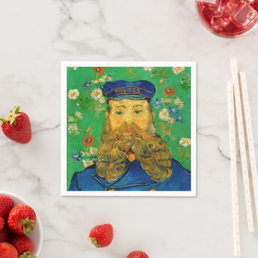 Serviette En Papier Vincent Van Gogh - Postman Joseph Roulin (En situation)