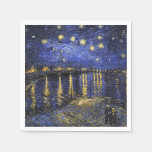 Serviette En Papier Vincent Van Gogh Starry Night Over The Rhone
