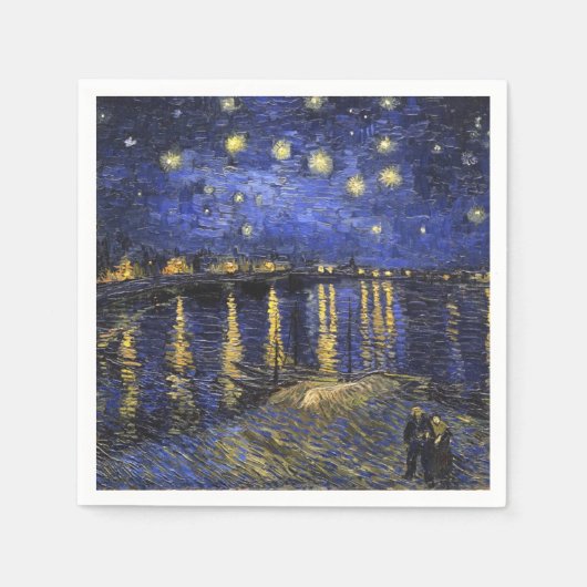 Serviette En Papier Vincent Van Gogh Starry Night Over The Rhone (Devant)