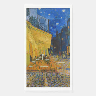 Serviette En Papier Vincent van Gogh - Terrasse de café la nuit