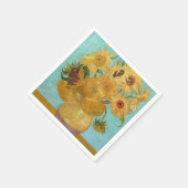 Serviette En Papier Vincent Van Gogh - Vase avec douze tournesols (Coin)