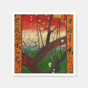 Serviette En Papier Vincent van Gogh - Verger de pruniers en fleurs