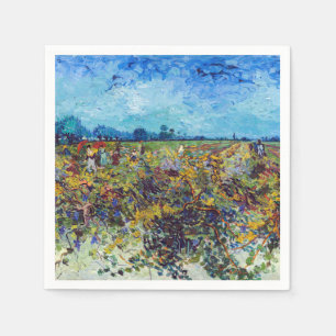 Serviette En Papier Vincent van Gogh - Vignoble vert