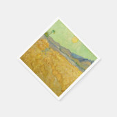 Serviette En Papier Vincent van Gogh - Wheatfield avec une Faucheuse (Coin)