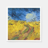 Serviette En Papier Vincent van Gogh - Wheatfield with Crows (Devant)