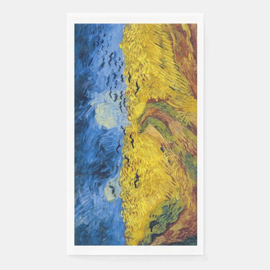 Serviette En Papier Vincent van Gogh - Wheatfield with Crows (Devant)