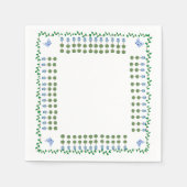 Serviette En Papier Vine Topiaire de Jar Ginger Bleu (Devant)