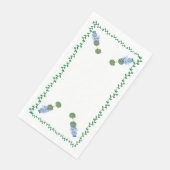 Serviette En Papier Vine Topiaire de Jar Ginger Bleu (Coin)