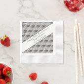 Serviette En Papier Vingtième anniversaire Mariage Platine (En situation)