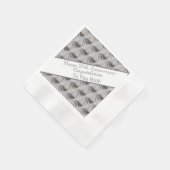 Serviette En Papier Vingtième anniversaire Mariage Platine (Coin)