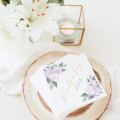 Serviette En Papier Vino aquarelle avant Vows Fête des mariées Fleurs