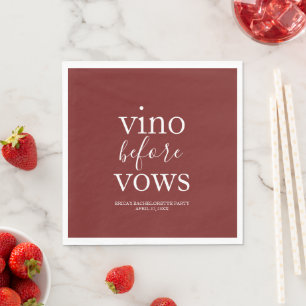 Serviette En Papier Vino Avant Vows Burgundy Red Napkins