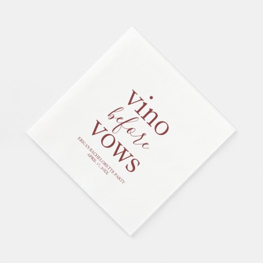 Serviette En Papier Vino Avant Vows Party Napkins (Coin)