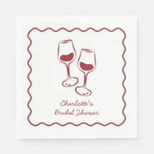 Vino Before Vows Burgundy Bridal Shower
