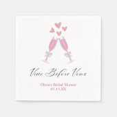 Serviette En Papier Vino Before Vows Elegant Winery Fête des mariées (Devant)