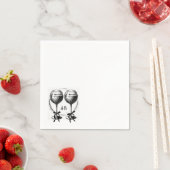 Serviette En Papier Vins (En situation)