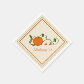 Serviette En Papier Vins citrouilles (Coin)