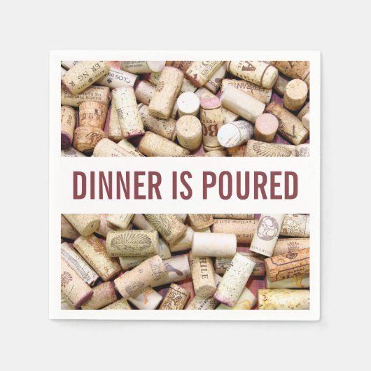 Serviette En Papier Vins Corks (Devant)