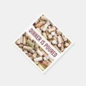 Serviette En Papier Vins Corks (Coin)