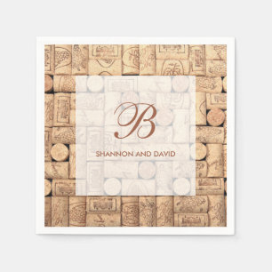 Serviette En Papier Vins Corks sur mesure