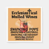 Serviette En Papier Vins Ecclésiastiques Multiculés (Devant)