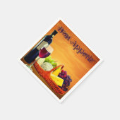 Serviette En Papier Vins et fromages (Coin)