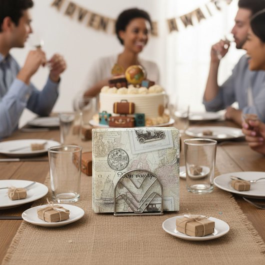 Serviette En Papier Vintage